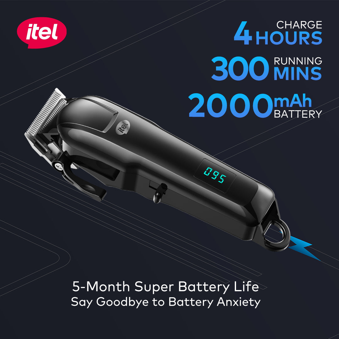 itel IHC-33 Classic 2-Hair Clipper IHC-33 Sharp Cut &amp; Digital Display