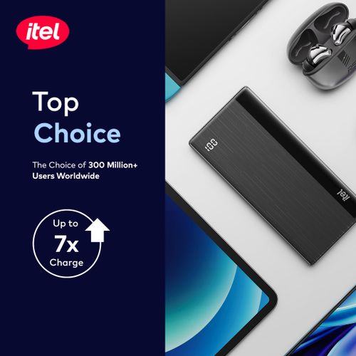 itel  PowerPulseA1481 PowerBank27000mAh 22.5W Fast Charging Type-C+18W Charger